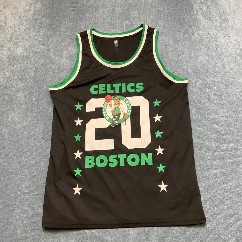 NBA Boston Celtics Basketball Jersey Mens Large Black Sleeveless Pullover